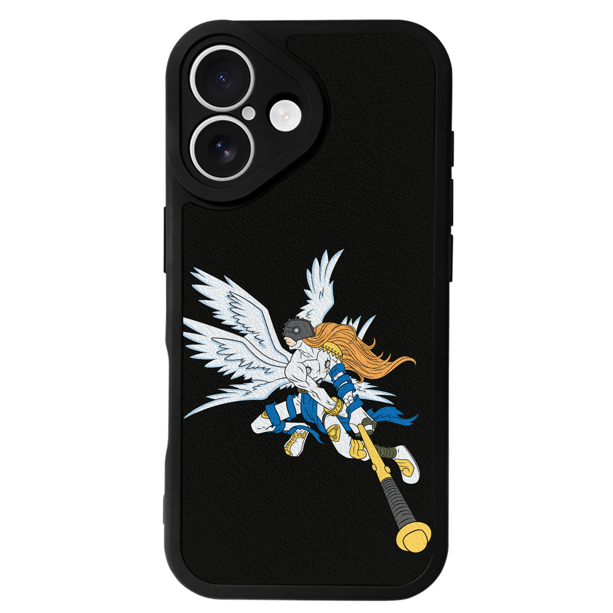 （画像用） Digimon デジタルモンスター/デジモン 【iPhone 16シリーズ対応】シリコンスマホケース（レザー調） 材質：シリコン